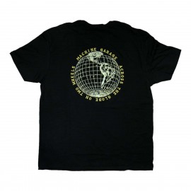 Machine Garage Across The Globe T-Shirt – Black