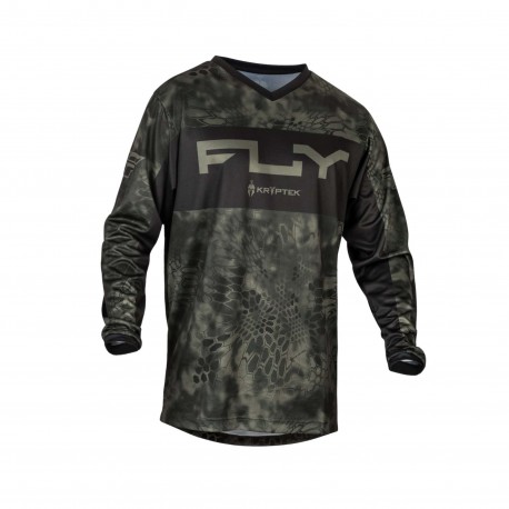 Fly Racing F-16 Jersey Kryptek Moss Grey / Black