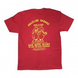 Machine Garage Born To Ride T-Shirt – Red